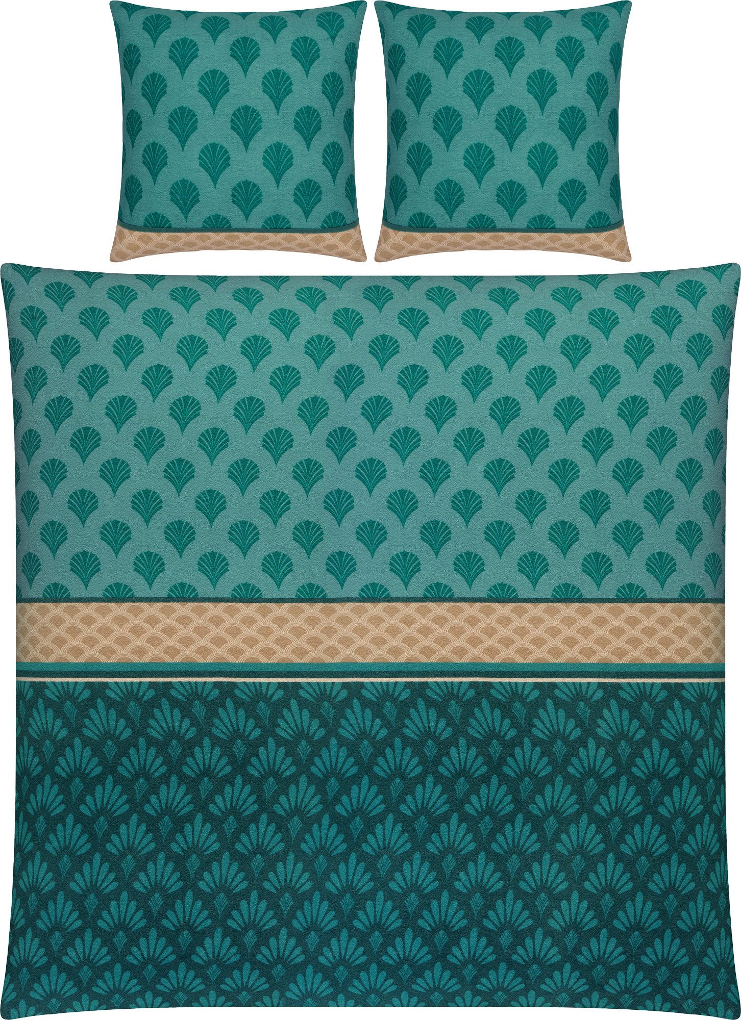 Erwin Müller Bettwäsche Bettwäsche, Biber, Grafik günstig online kaufen