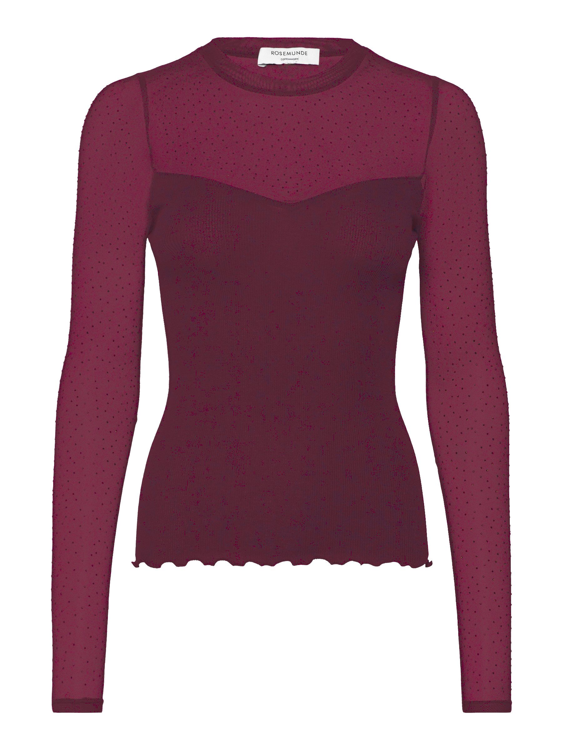 rosemunde Langarmshirt Bernadine shirt Spitzeneinsatz an günstig online kaufen