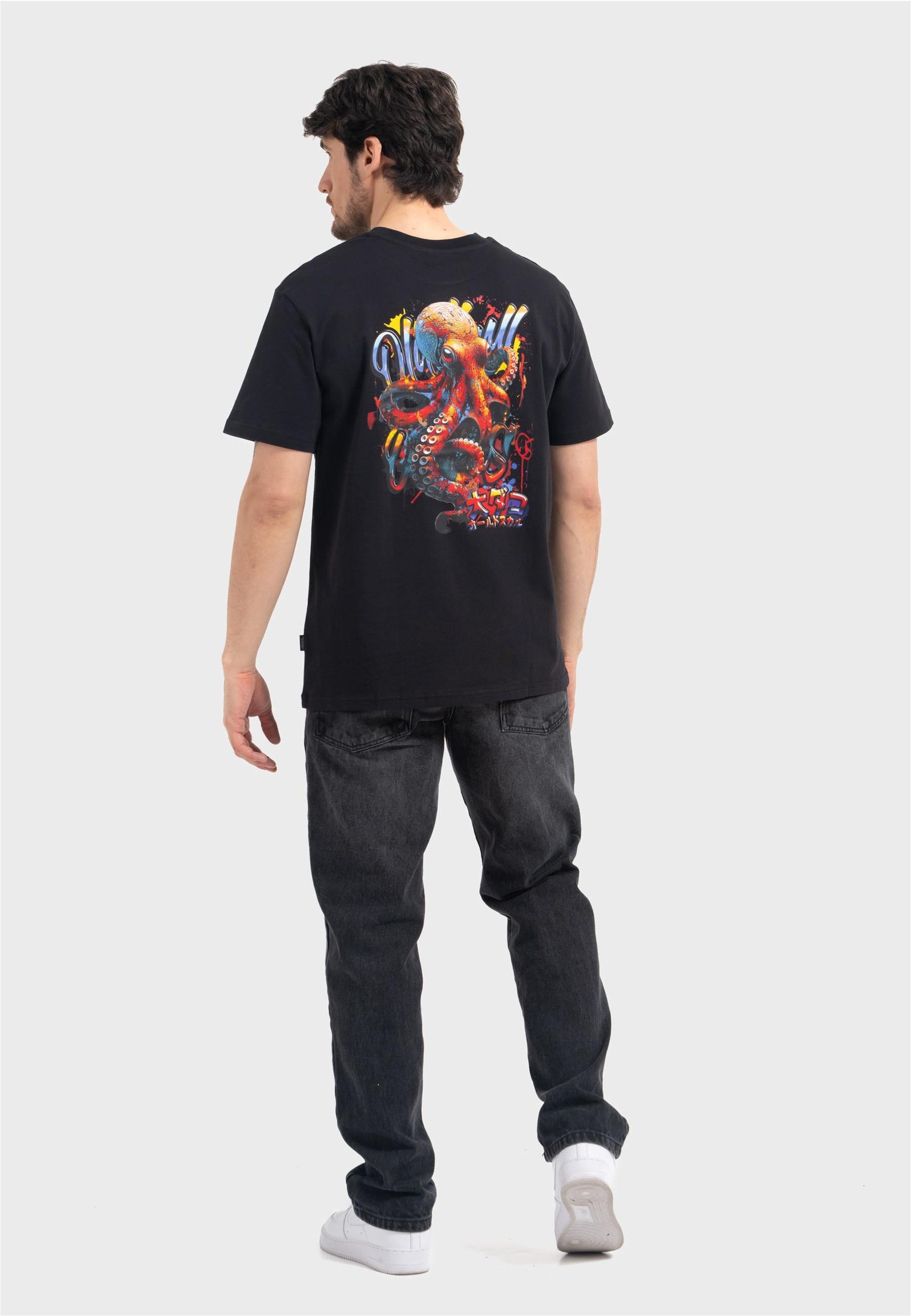 Oldskull T-Shirt Wrldvibe Tentacle Spectacle Logo Graphic Grenzenlose Kreat günstig online kaufen