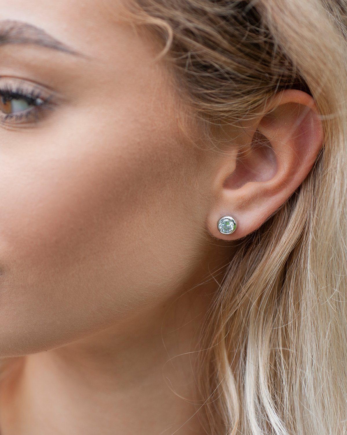 Materia Paar Ohrstecker Damen Silber Zirkonia günstig online kaufen