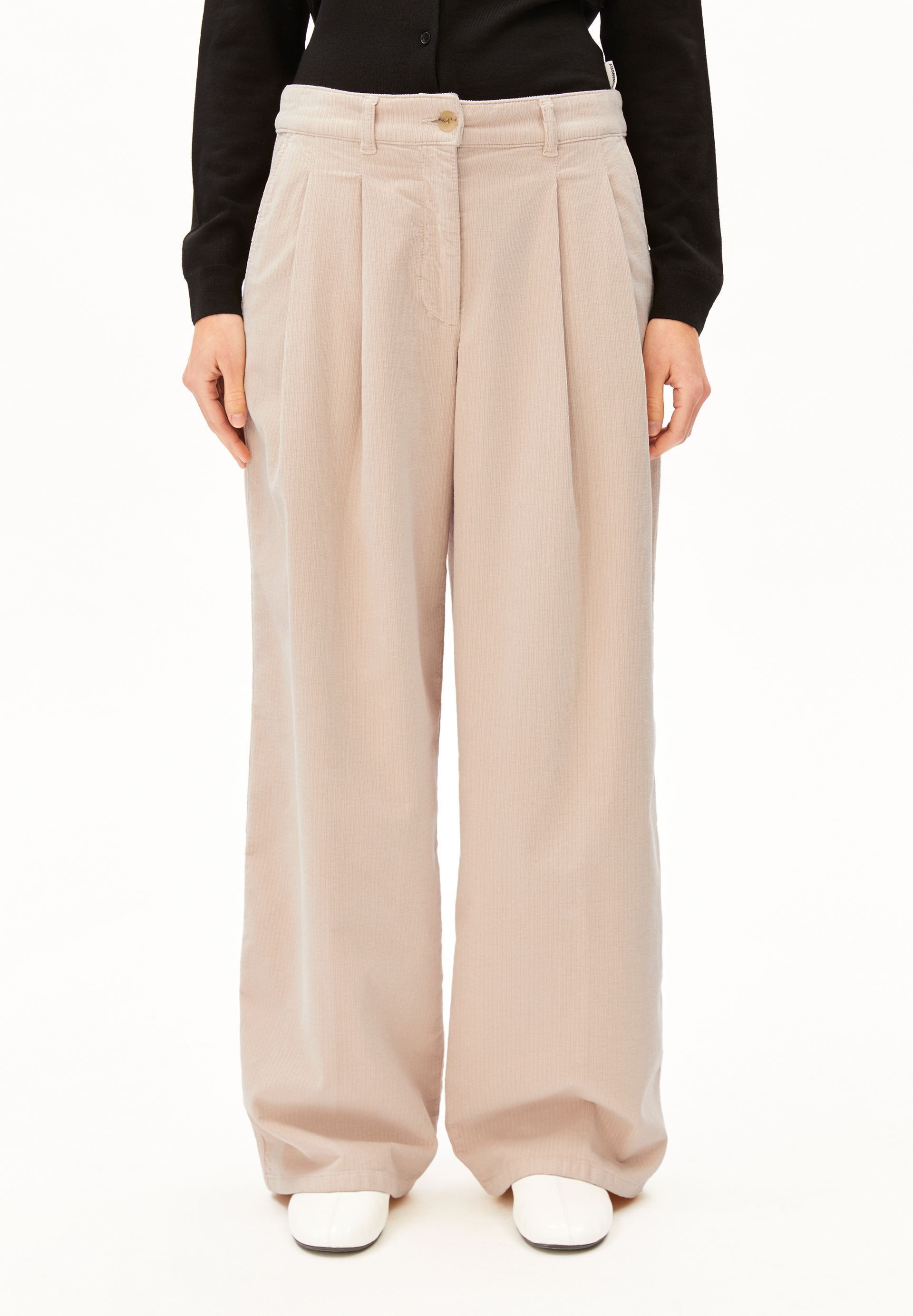 Armedangels Stoffhose CORDUROY WIDE PLEATED (Mid waist, Relaxed Fit)