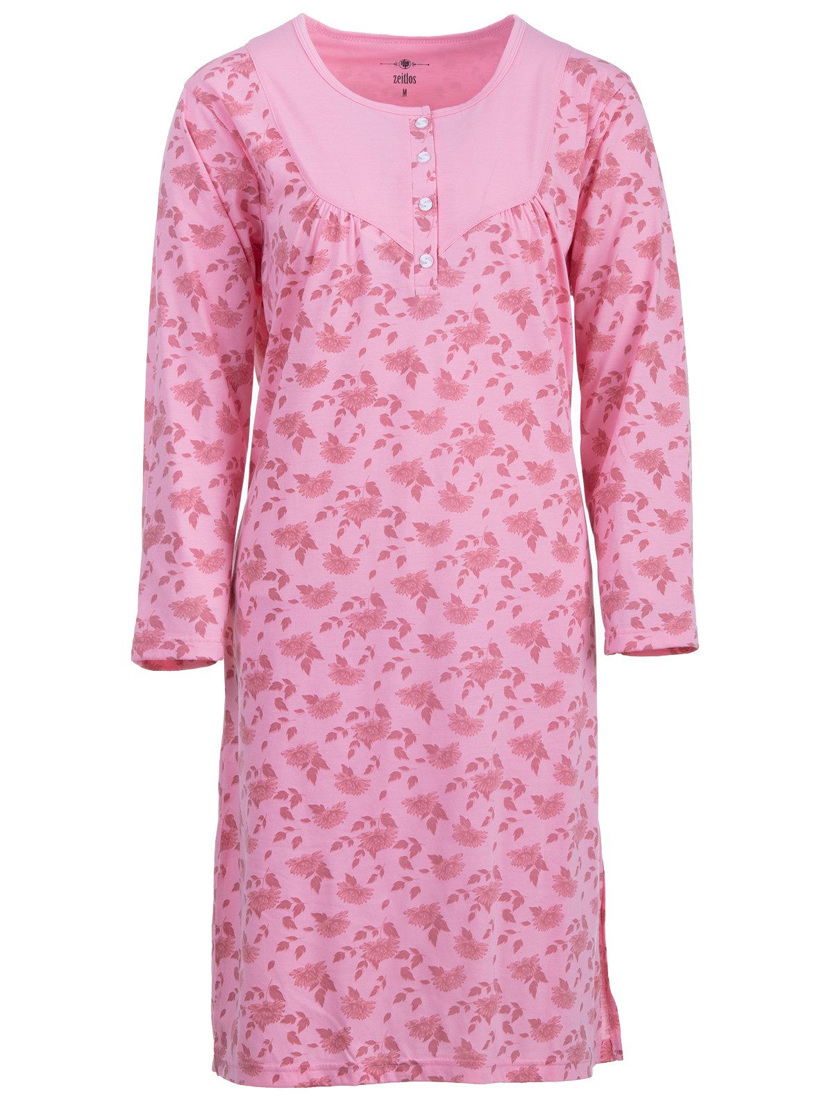 zeitlos Nachthemd Nachthemd Langarm - Romy Chrysantheme günstig online kaufen