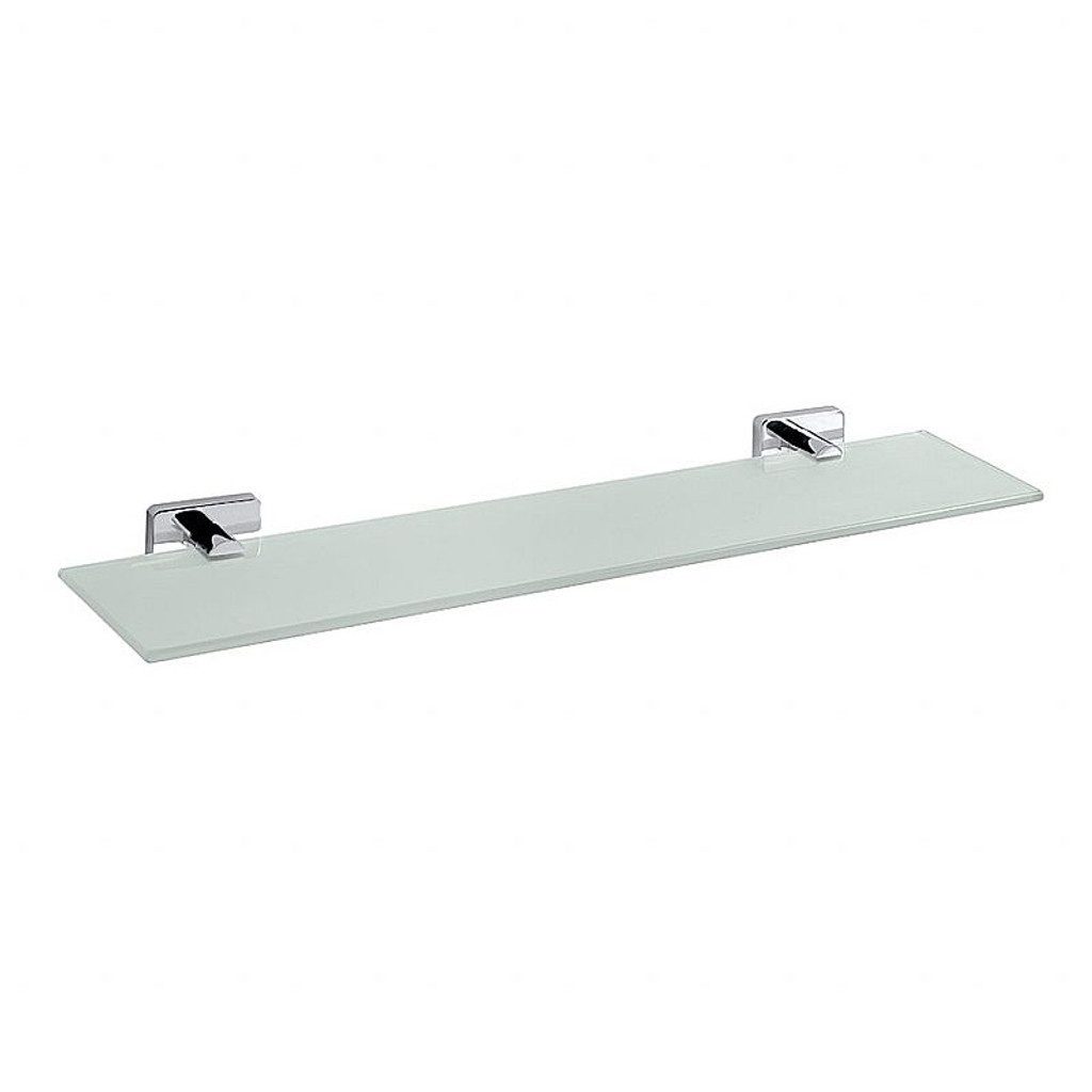 BRILLANTBAD® Duschablage BIKI Glasablage Chrom poliert Glas für Bad & WC >> Bohren