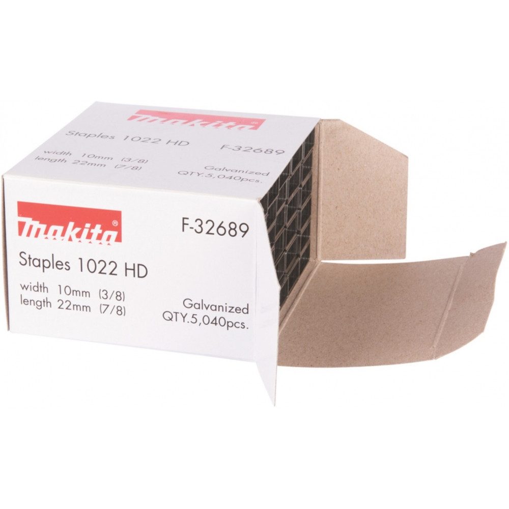Makita Tackerklammer F-32689 10 - 22 mm - Tackerklammern - silber