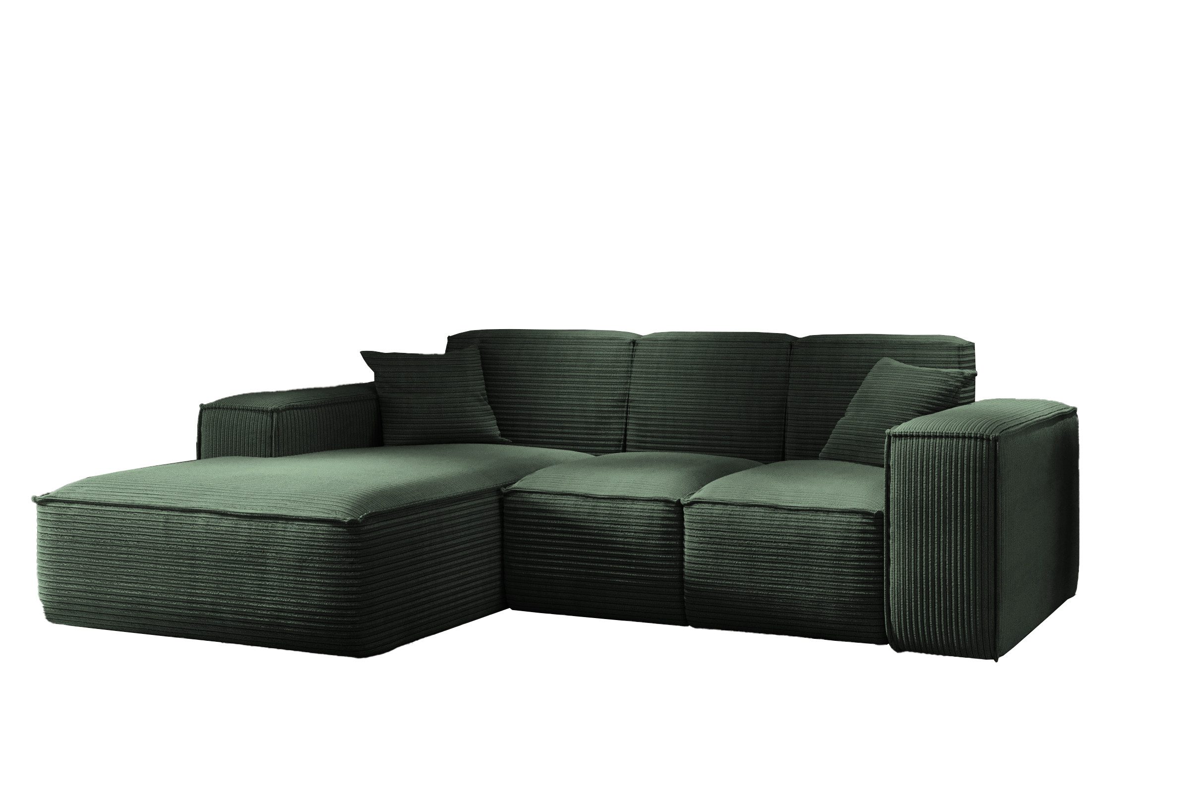 Kaiser Möbel Ecksofa Eckcouch SIENA L-Form, Stoff Poso/Salvador/Maloy/Artico/Velo, Einzelsofa, Bequem, originelles Design, praktisch, viele Farben