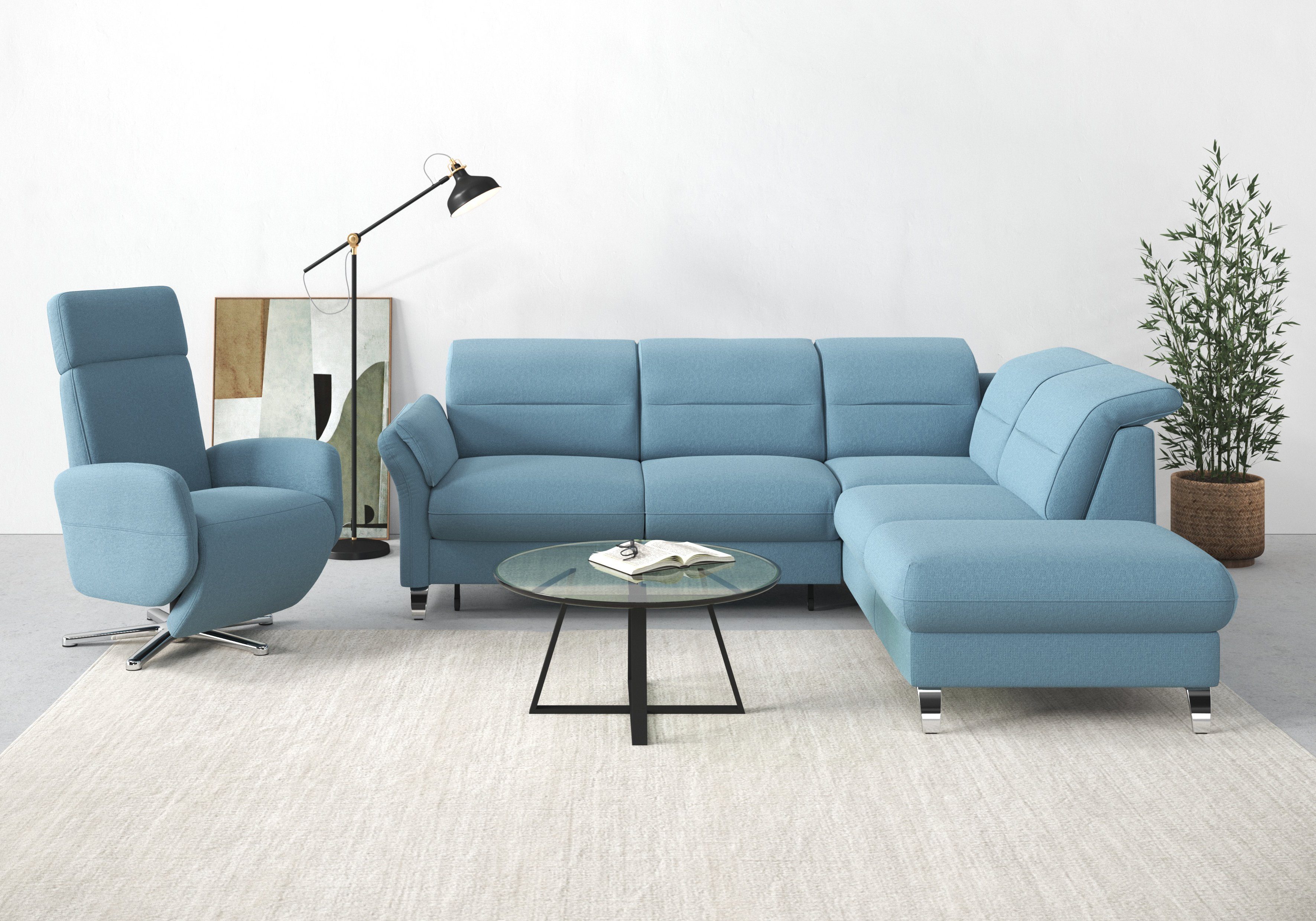sit&more Ecksofa Grenoble L-Form mit Federkern, günstig online kaufen