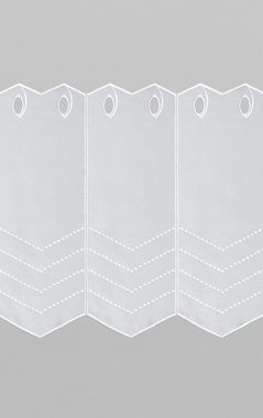 Scheibengardine Melissa, Plauener Spitze®, (1 St), transparent, HxB 45x48.6cm