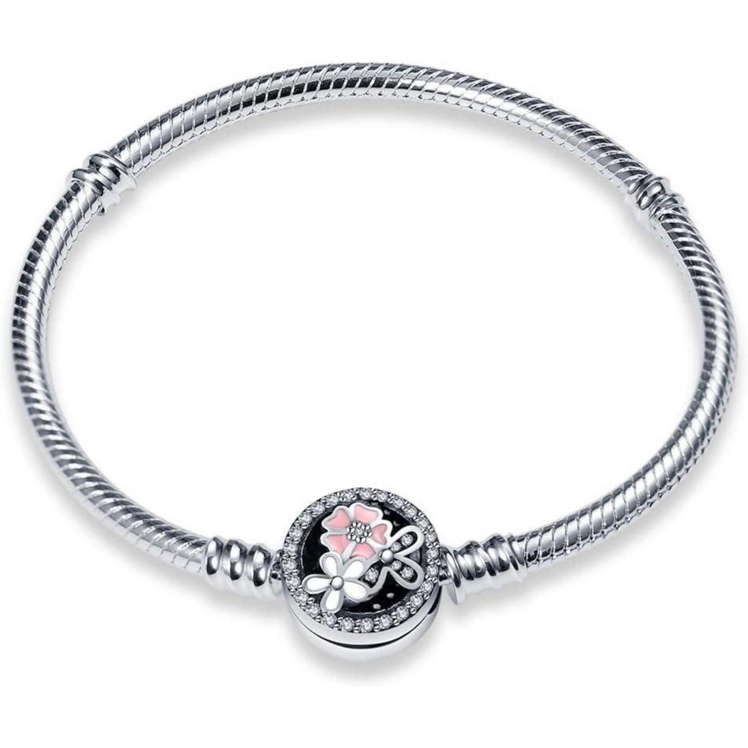 LuxusKollektion Gliederarmband Armband 925 Silber Zirkonoxid 20cm