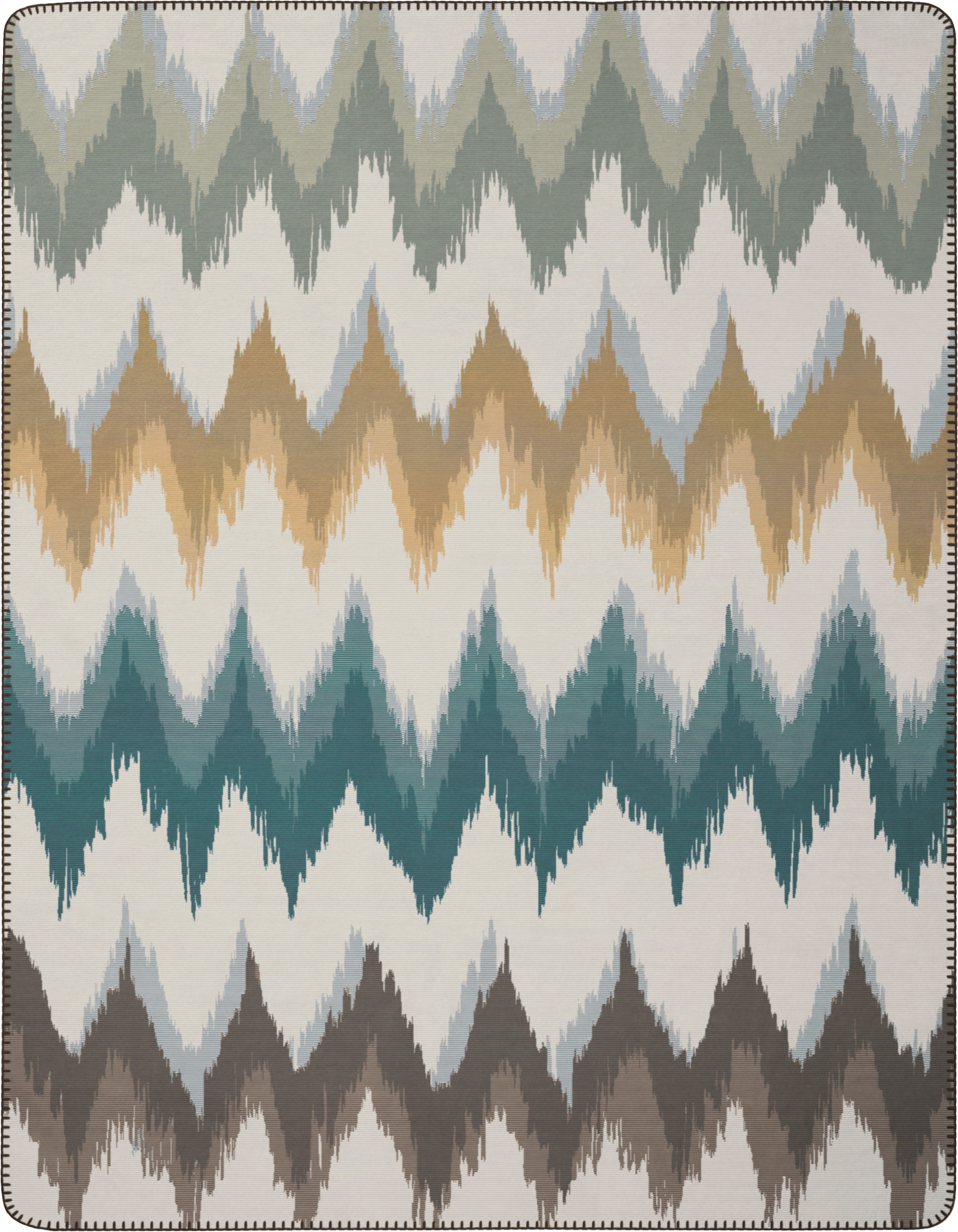 Wohndecke Aurora Lines, Biederlack, 150 x 200, mit Zierstich