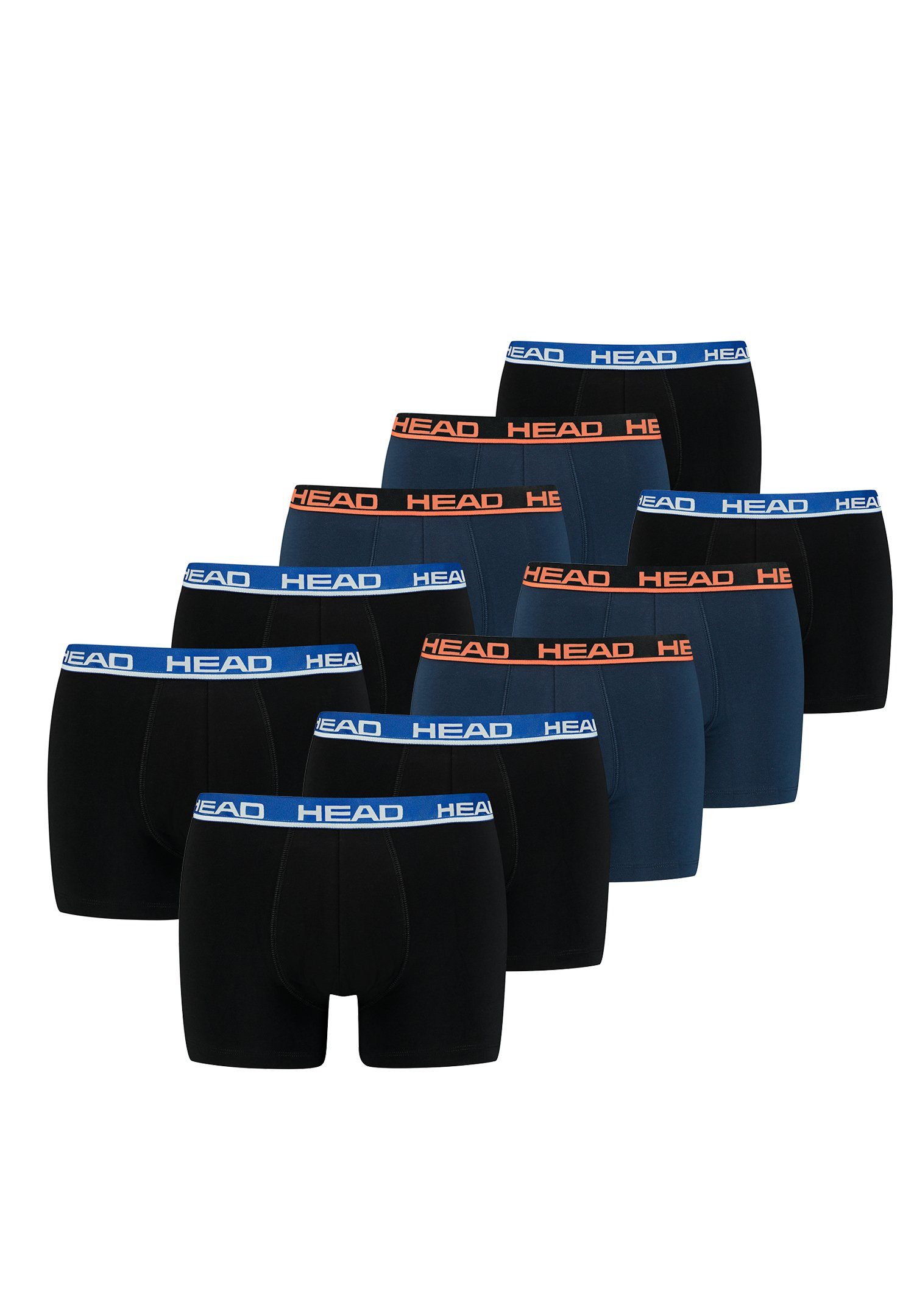 Head Boxershorts 10 er Pack Boxer (Spar-Set, 10-St., 10er-Pack) Black / Blue