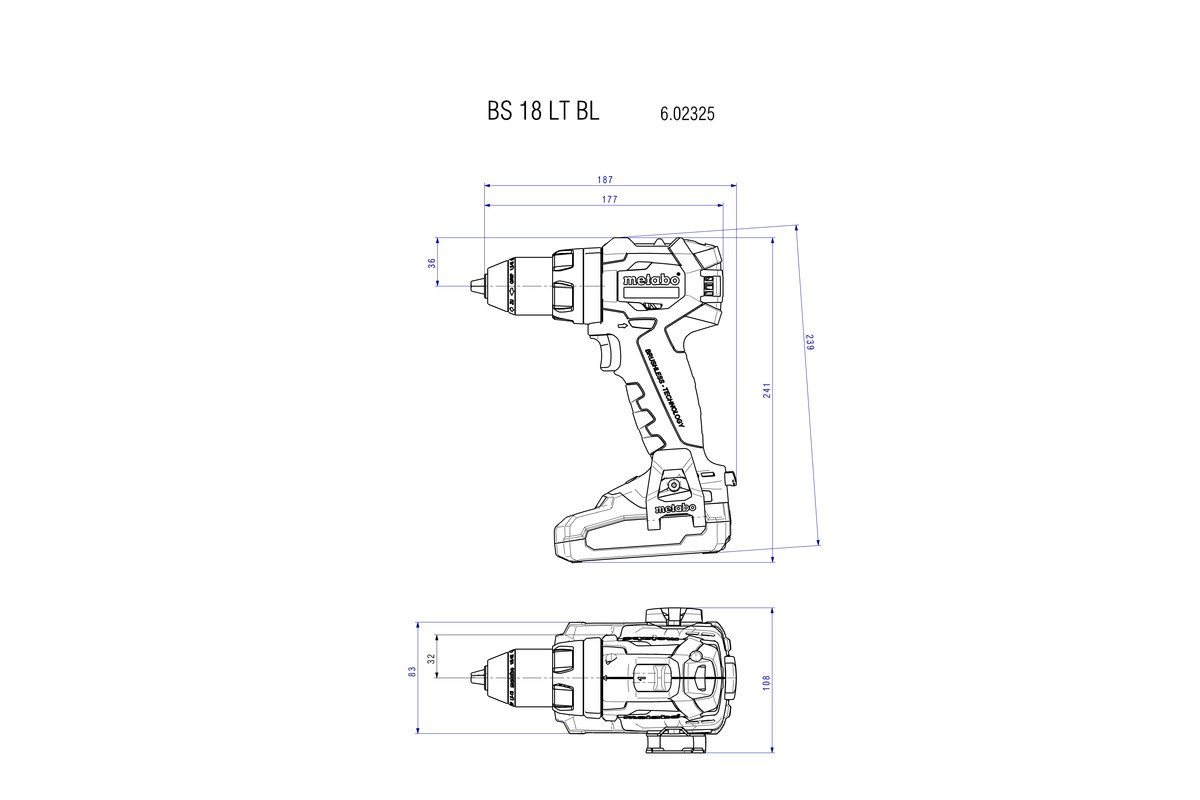 Thumbnail - metabo Akku-Bohrschrauber BS 18 LT BL