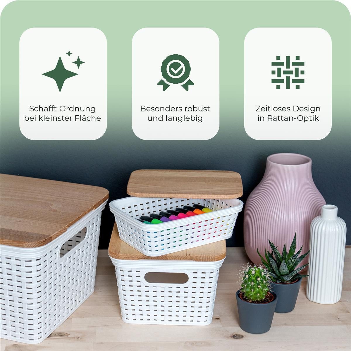 Novaliv Aufbewahrungsbox - (3 St), 3x günstig online kaufen