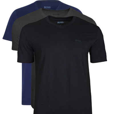 BOSS Unterziehshirt V-Neck (Dreierpack, 3-St., 3er-Pack) Herren Shirt Kurzarm aus reiner Baumwolle im Dreierpack
