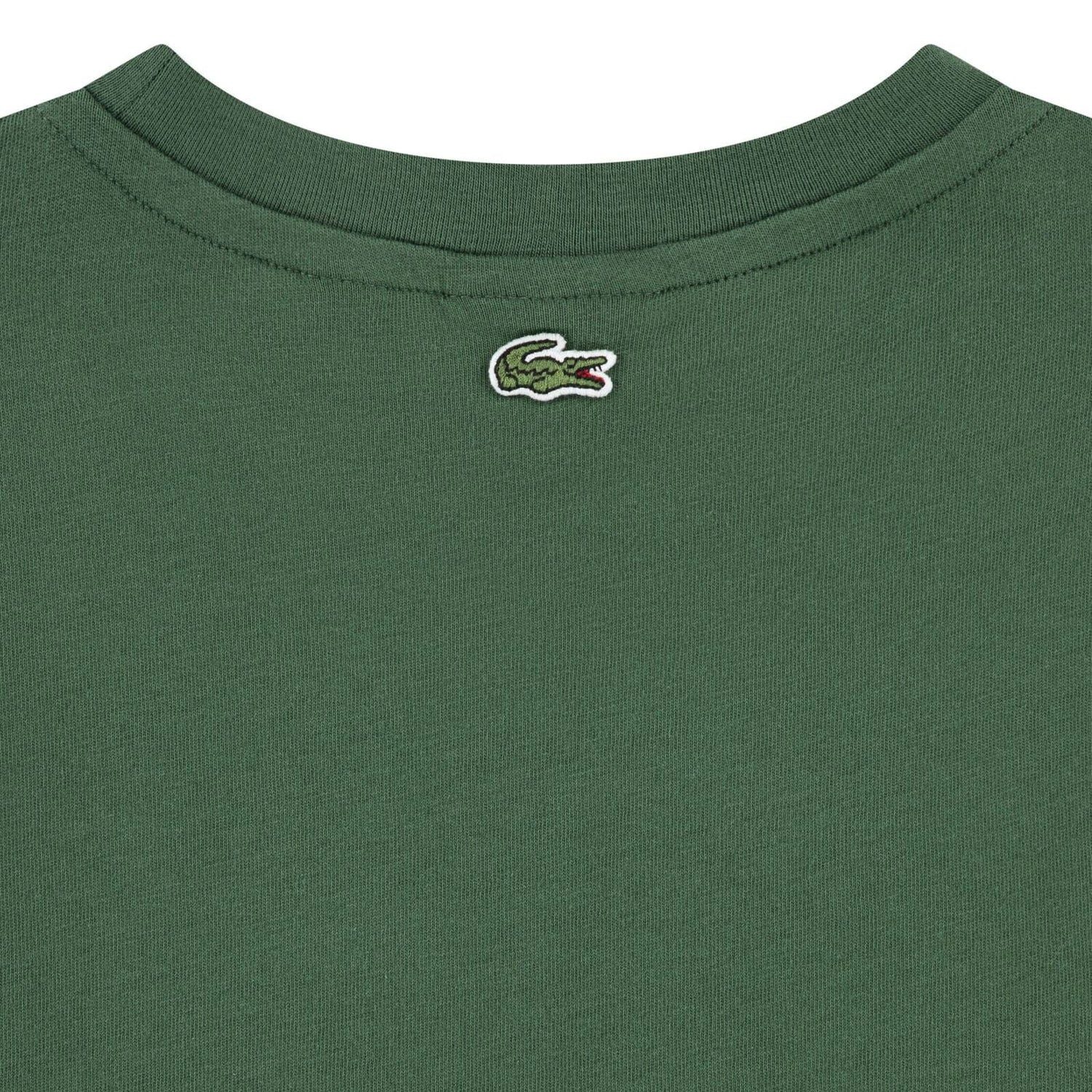 Lacoste T-Shirt LACOSTE Kids T-Shirt „Big Croc“ – grün
