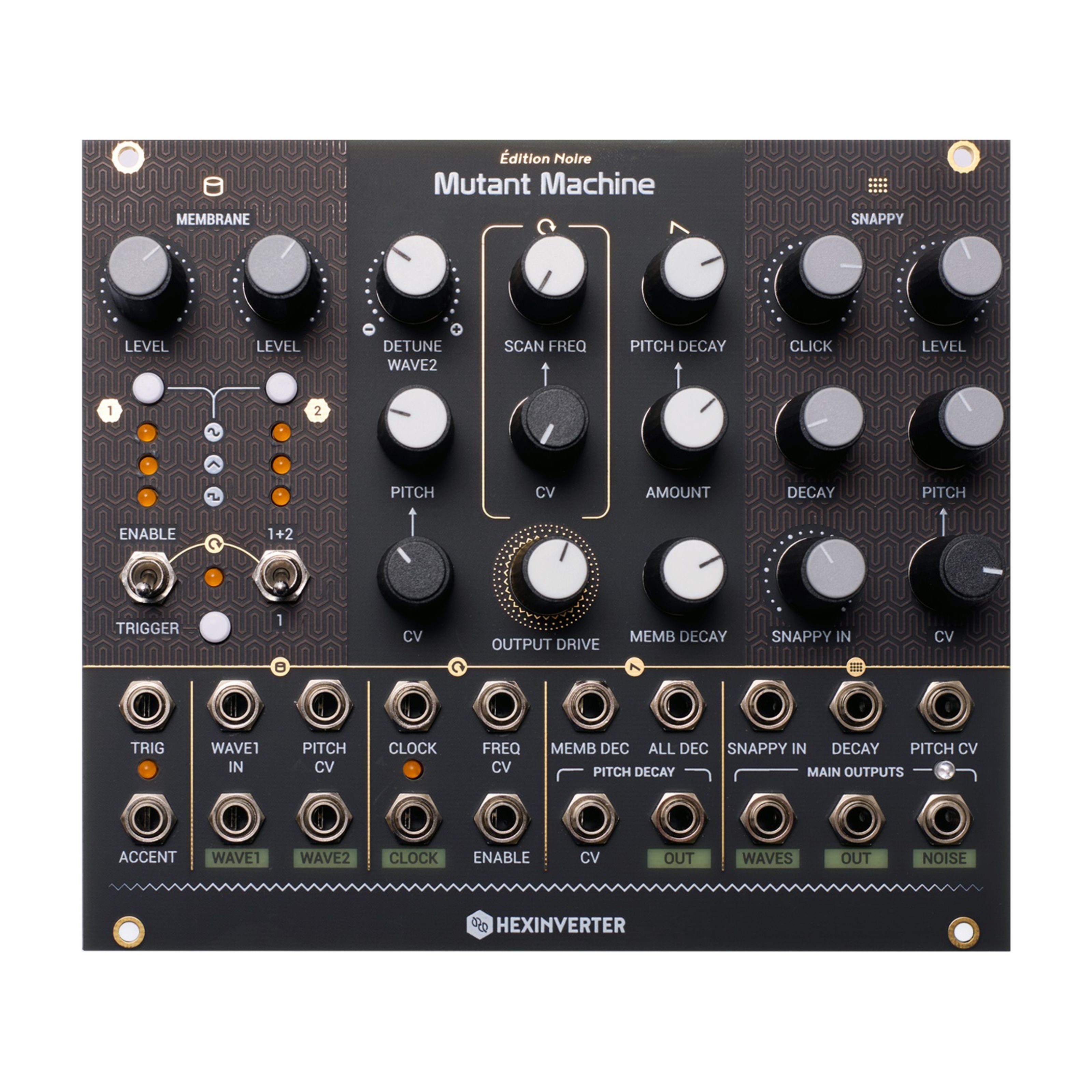 Hexinverter Synthesizer, Mutant Machine - Drum Modular Synthesizer