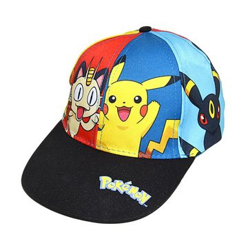 POKÉMON Baseball Cap Pikachu, Mewtu Sommerkappe mit UV Schutz 30+ Größe 54-56 cm