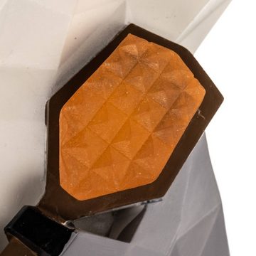 Lindby Dekolicht Racoon, LED-Leuchtmittel fest verbaut, Polyresin, Kunststoff, Schwarz, weiß, braun, grau, 1 flammig, inkl.