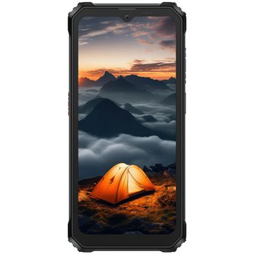 blackview BV6200 Smartphone (6.56 Zoll, 64 GB Speicherplatz, 13 MP Kamera, 13000mAh Akku, 98dB Lautsprecher, Face ID/GPS/IP69K/Handschuh-Modus)