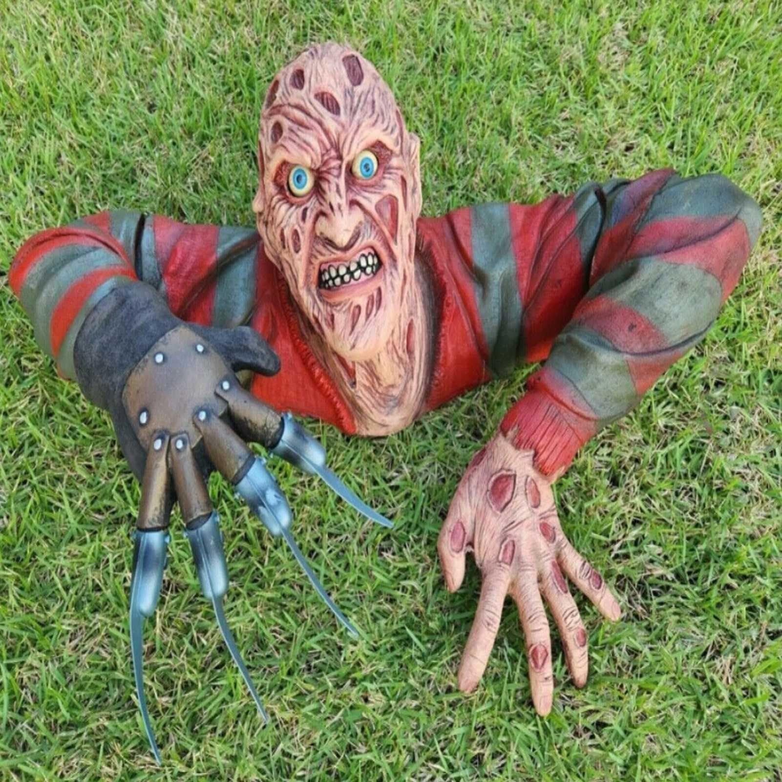 Jormftte Dekoobjekt Horror Halloween Dekoration Halloween,Gartenstatue Creeper Zombie