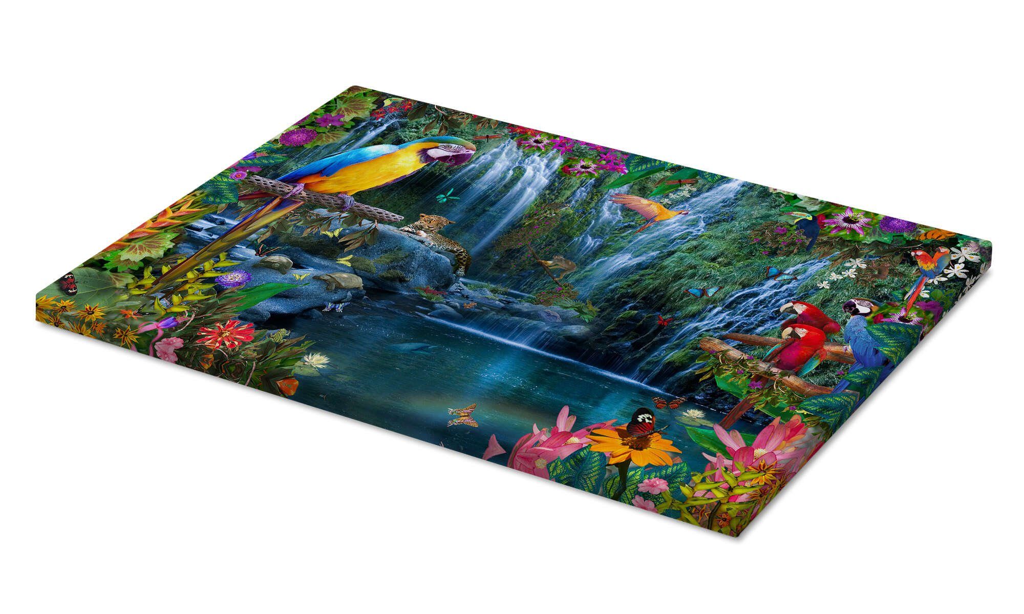 Posterlounge Wandbild Papageien in den Tropen, Alixandra Mullins, erhältlich als Poster, Leinwandbild, Wandsticker oder Acrylglasbild