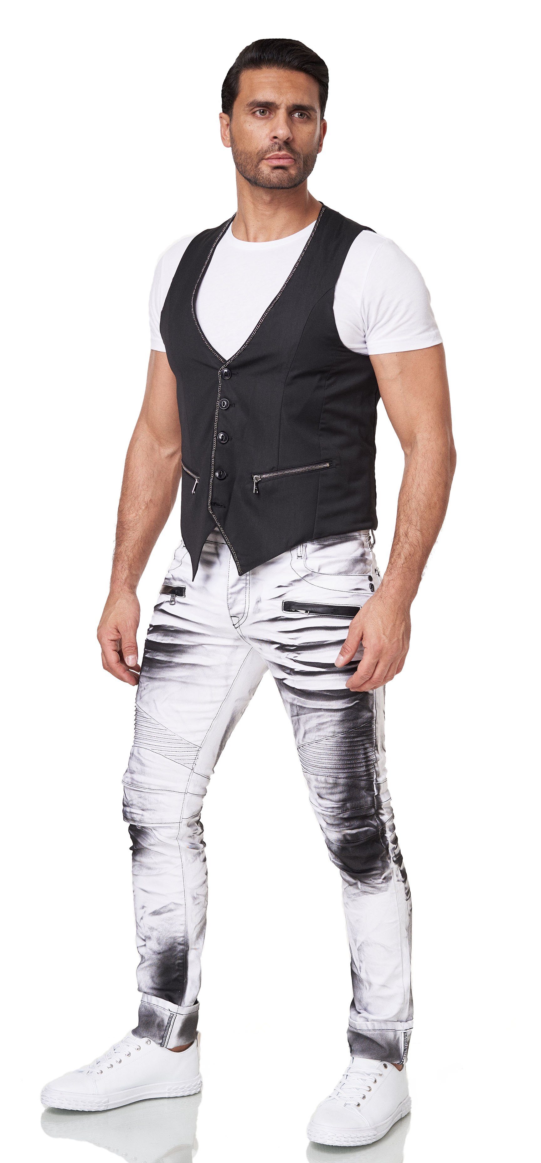 KINGZ Softshellweste mit großem Backprint