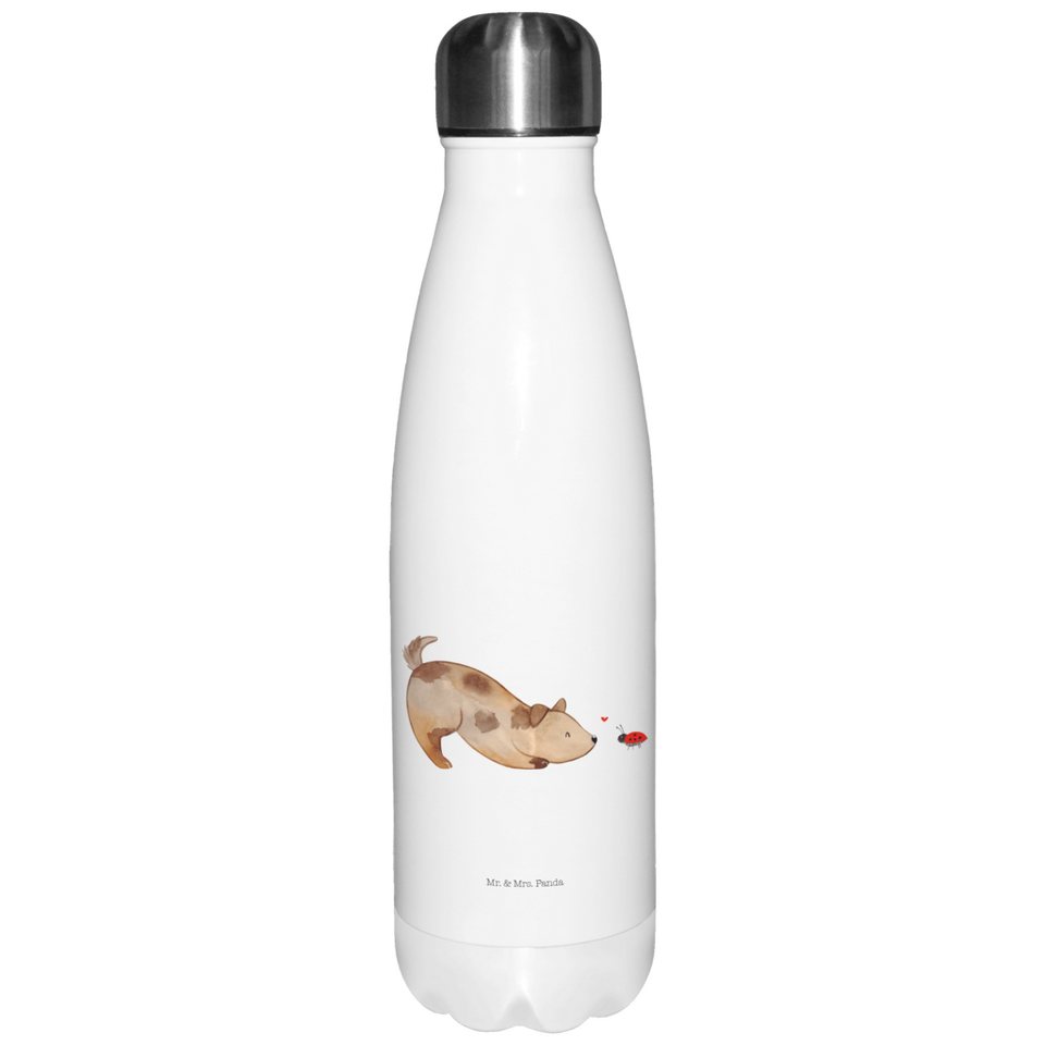 Mr. & Mrs. Panda Thermoflasche »Hund Marienkäfer Weiß Hundespruch