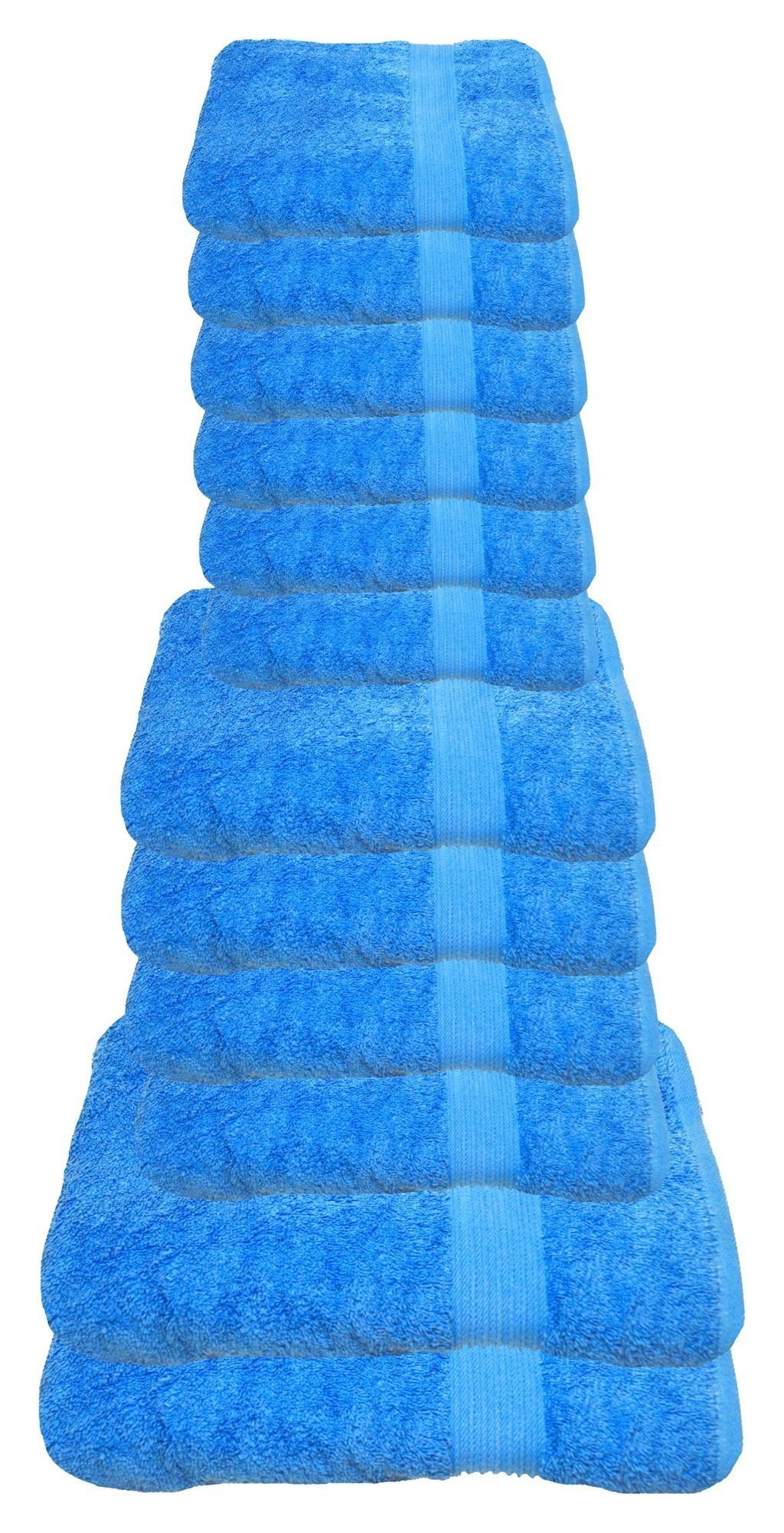 Julie Julsen Handtücher 12-Handtücher-Himmelblau, Baumwolle (12-St) günstig online kaufen