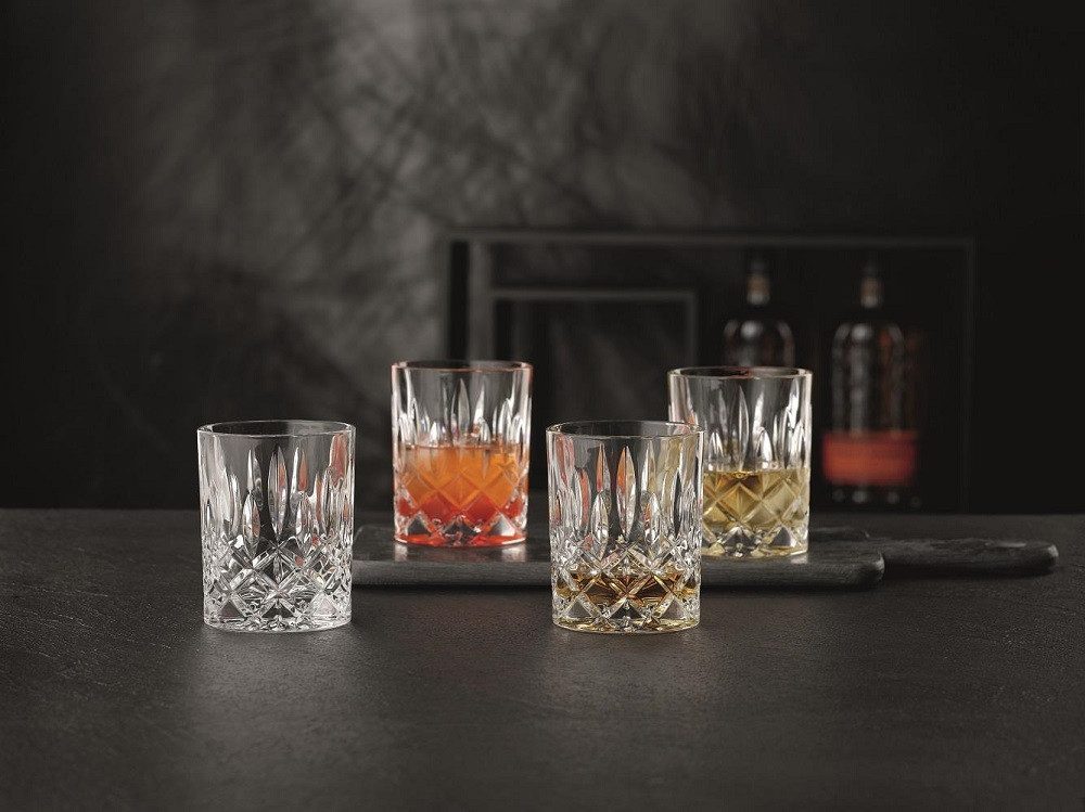 Nachtmann Schnapsglas Nachtmann Noblesse Whisky Becher 4er Set, Glas