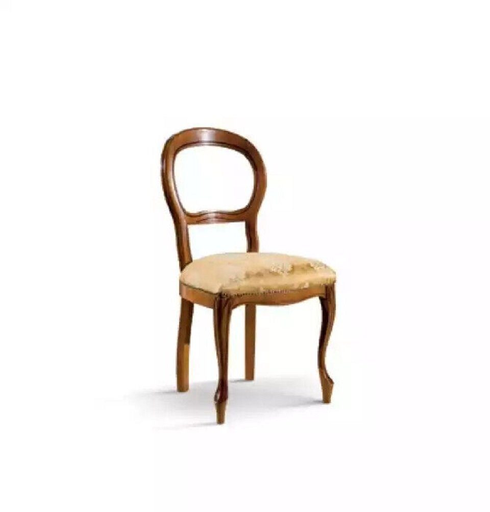 Möbel Italy Made Polster St), Textil JVmoebel Neu in Design Stuhl Esszimmer Klassische Esszimmerstuhl (1 Sitz Luxus