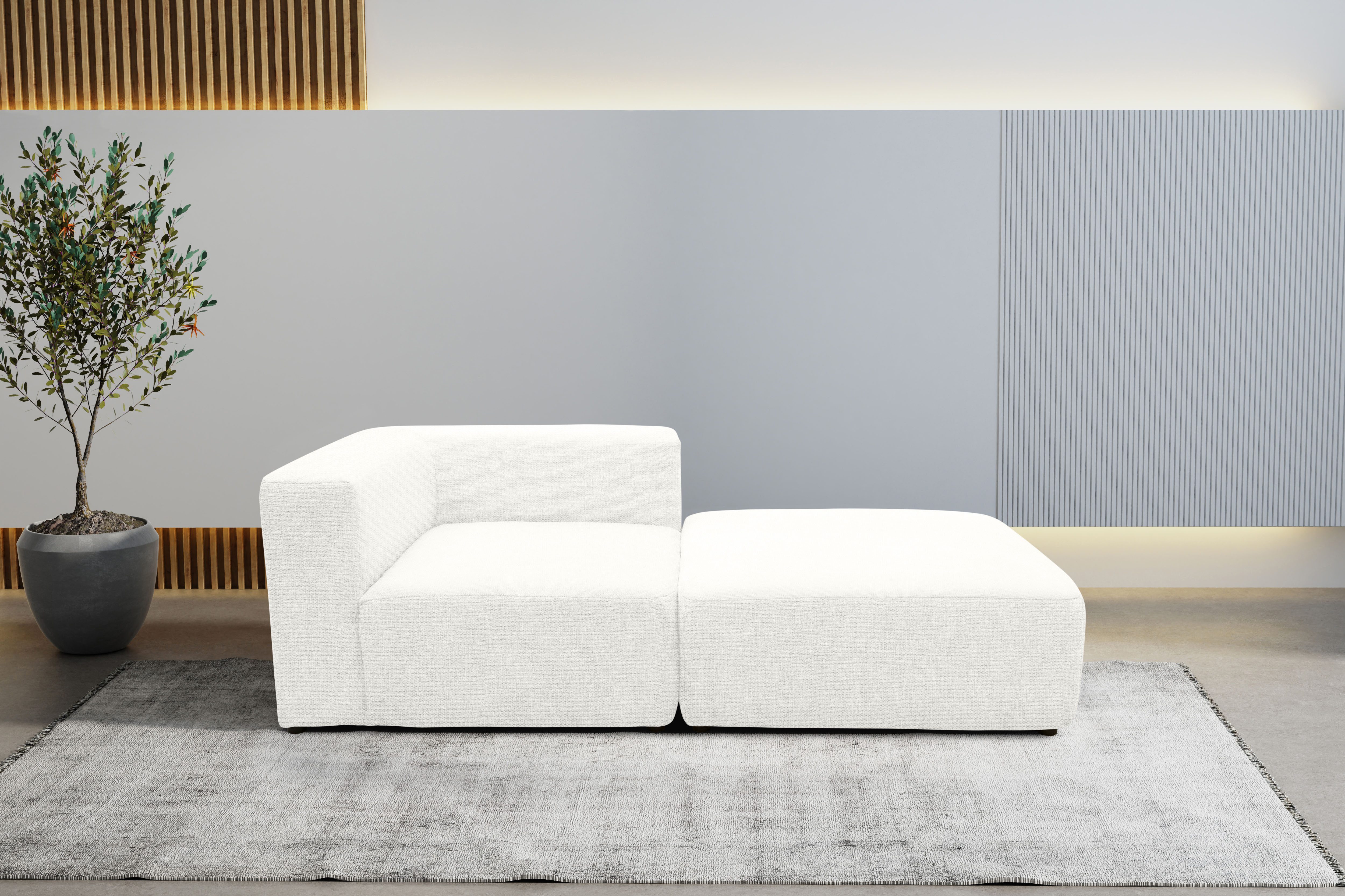 Home affaire Sofa-Eckelement Utvik bestehend aus Eckelement und Hocker, als Modul oder separat verwendbar