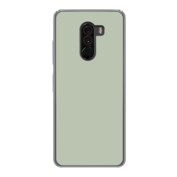 MuchoWow Handyhülle Farbe - Mintgrün - Innenausstattung Phone Case Handyhülle Xiaomi Pocophone F1 Silikon Schutzhülle