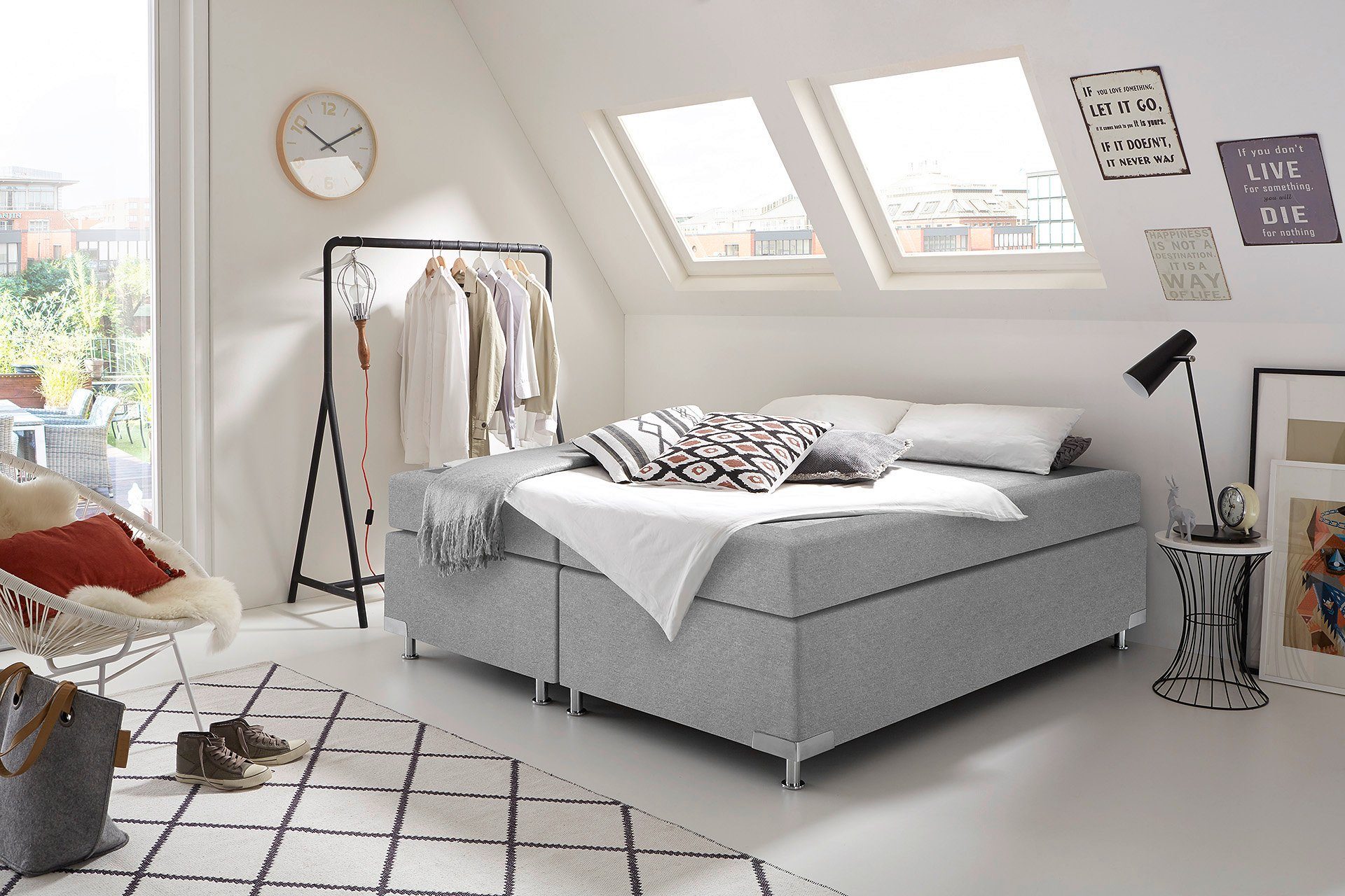 Westfalia Schlafkomfort Boxspringbett Holland, ohne Kopfteil, günstig online kaufen