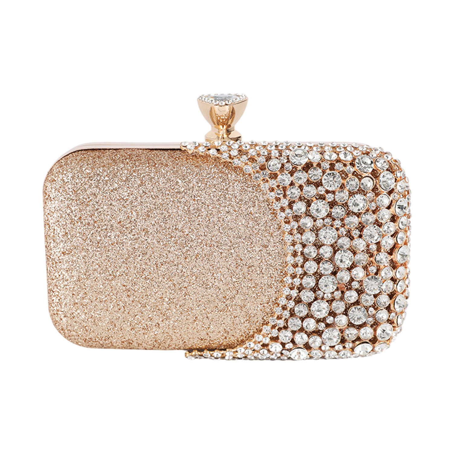Abendtasche Clutch Damen Kettentasche Glitzer Abendtasche