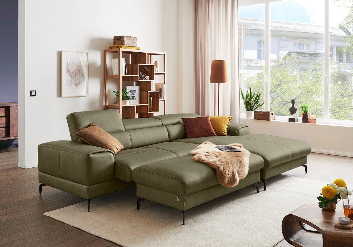 W.SCHILLIG Polsterhocker piedroo, Füße in Schwarz pulverbeschrichtet