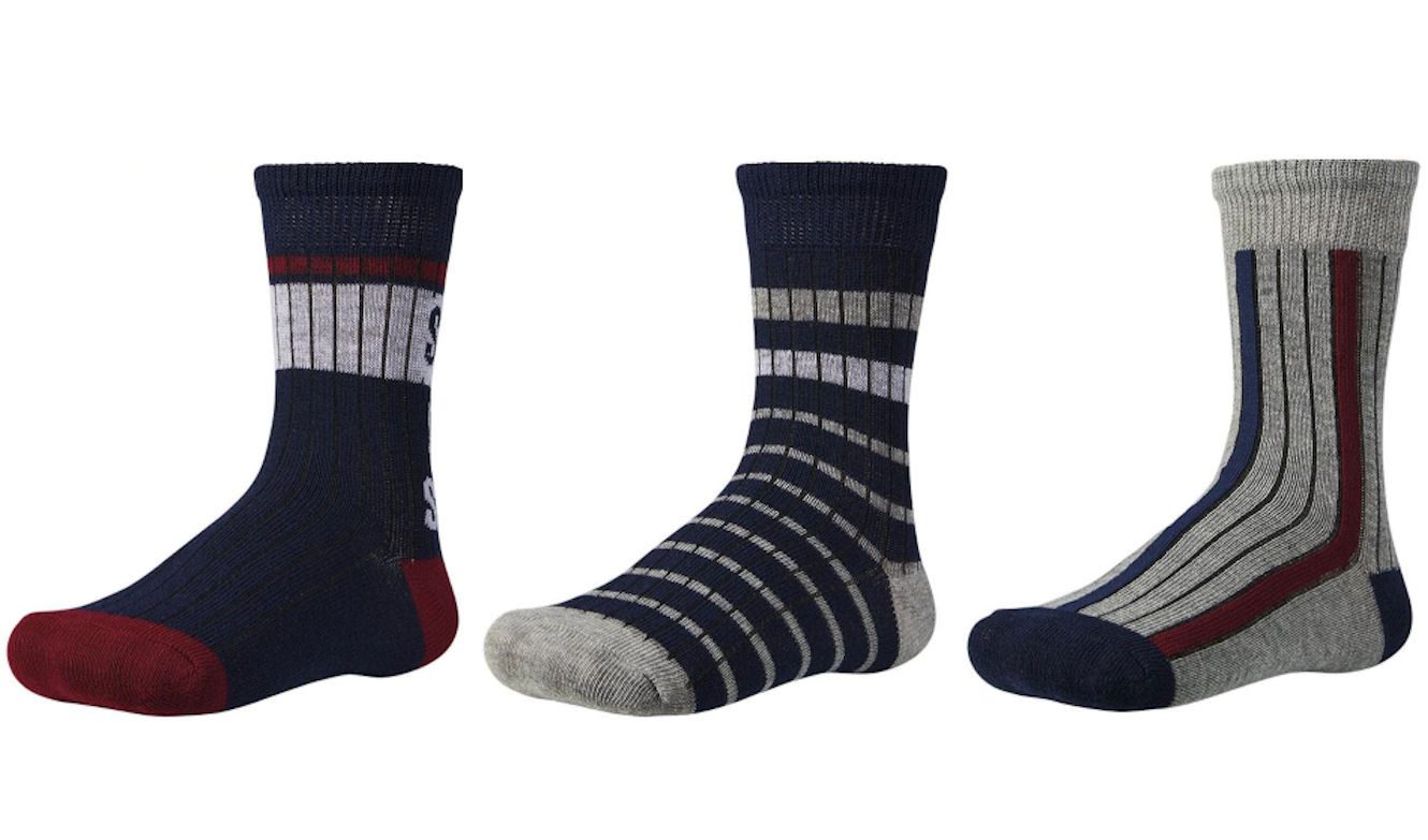 YSABEL MORA Socken Ysabel Mora 3er Pack Jungen Strümpfe Socken gemustert marine grau (3-Paar)