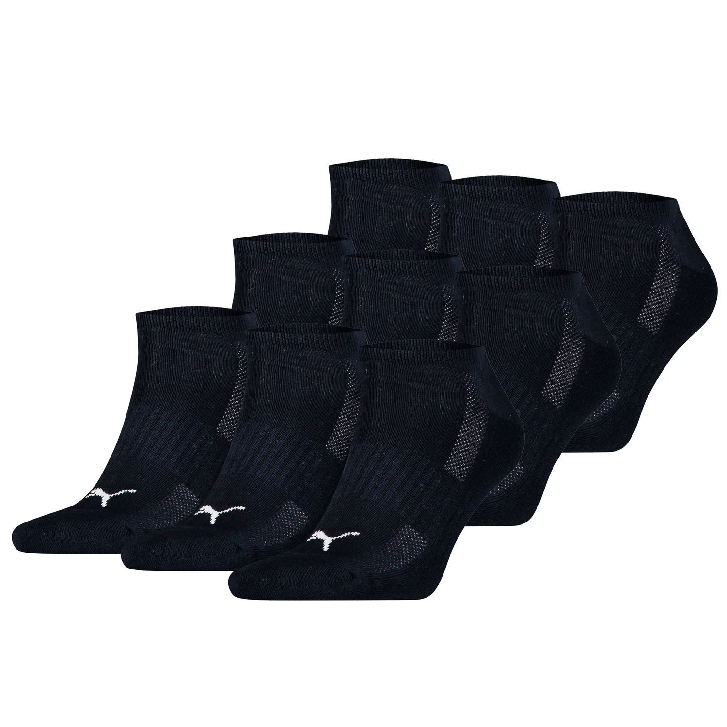 PUMA BODYWEAR Socken CUSHIONED SNEAKER UNISEX Kurzsocken mit Frotteesohle und Belüftungszone