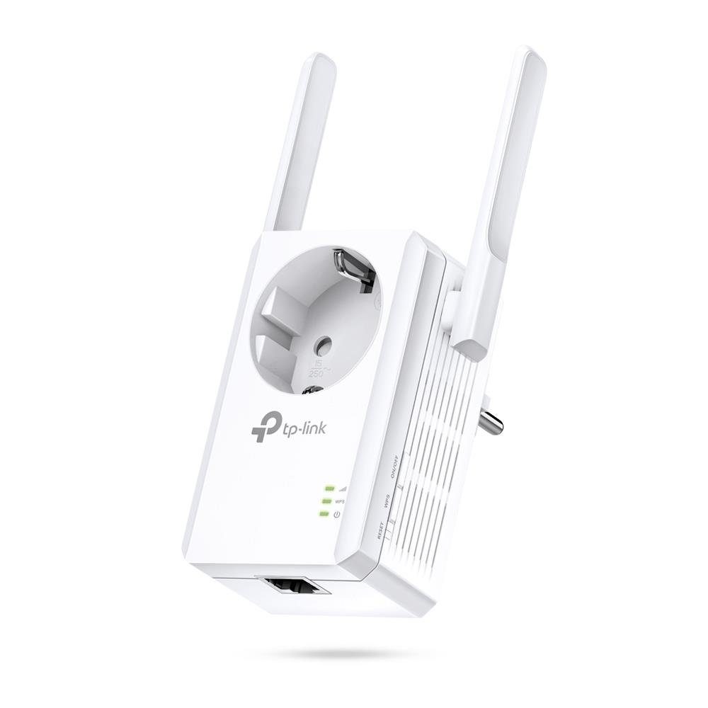 tp-link TL-WA860RE WLAN-Repeater, mit Steckdose, 300 Mbit/s, Verstärker, LAN Port, App Steuerung, kompatibel zu allen gängigen WLAN Geräten, Weiß
