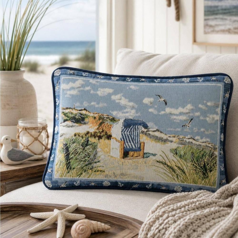 sander table + home Dekokissen Gobelin Beach Chair 32 x 48 cm von Sander