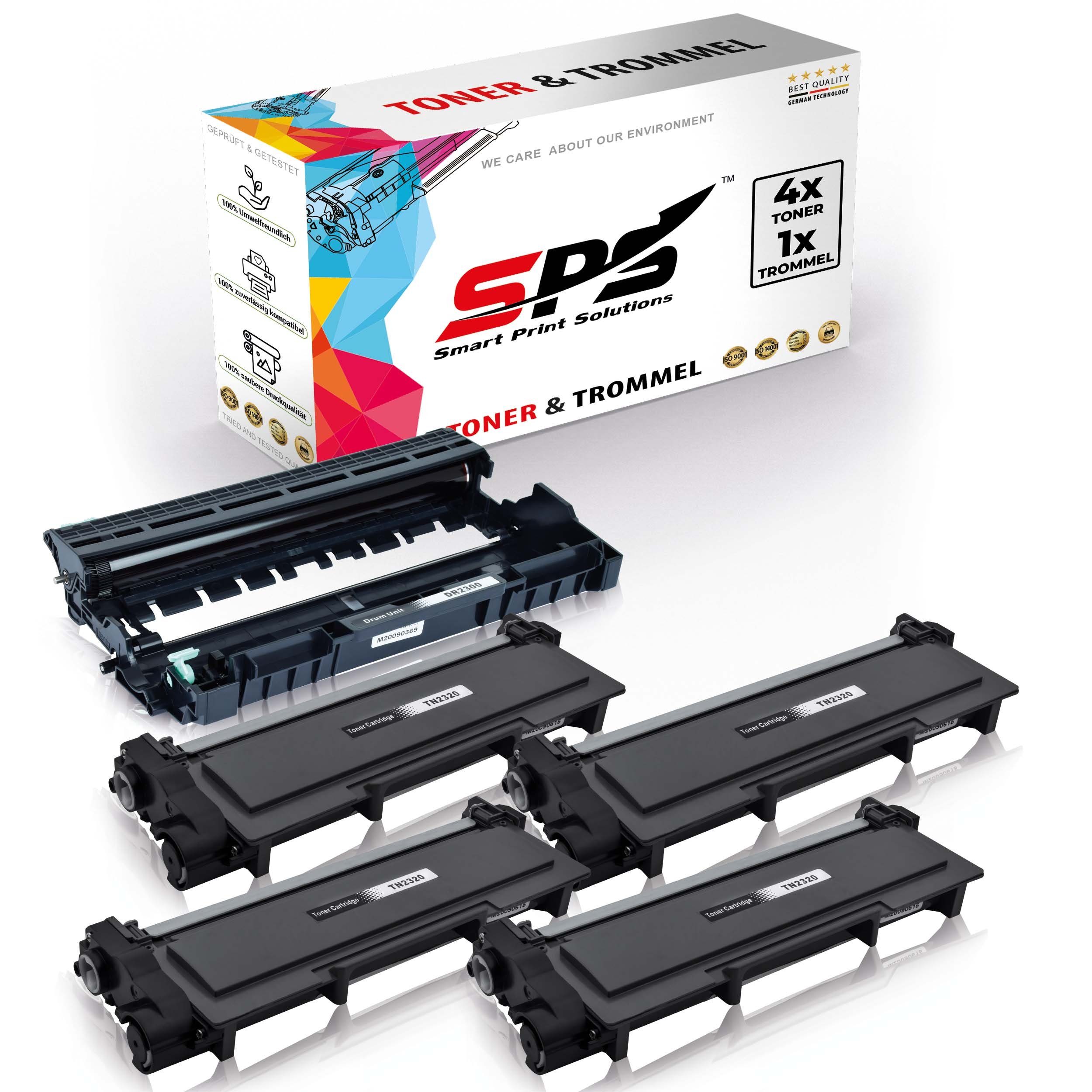 SPS Tonerkartusche Kompatibel für Brother DCP-L2500D DR-2300 TN-2320, (5er Pack)