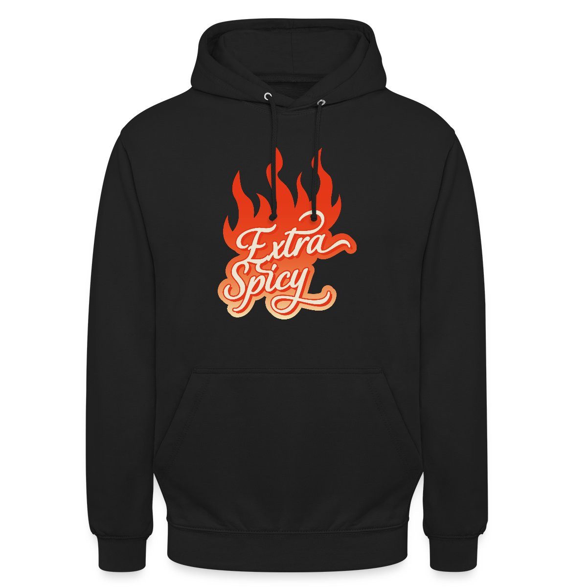 Spreadshirt Hoodie Extra Spicy Lustiges Flammen Motiv Für Chili Fans Unisex Hoodie (1-tlg)