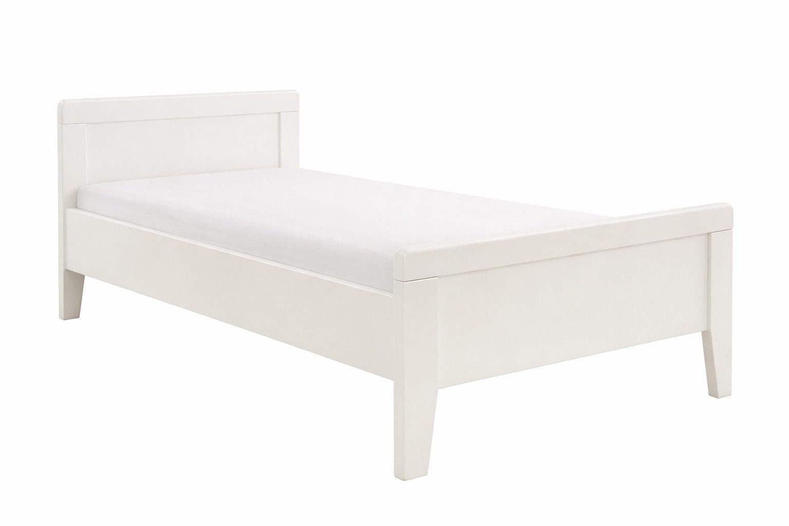 bv-vertrieb Bett Seniorenbett Weiß Komfortbett verstellbare Liegehöhe, hoher Einstieg, Seniorenbett weiss höhenverstellbares Komfortbett