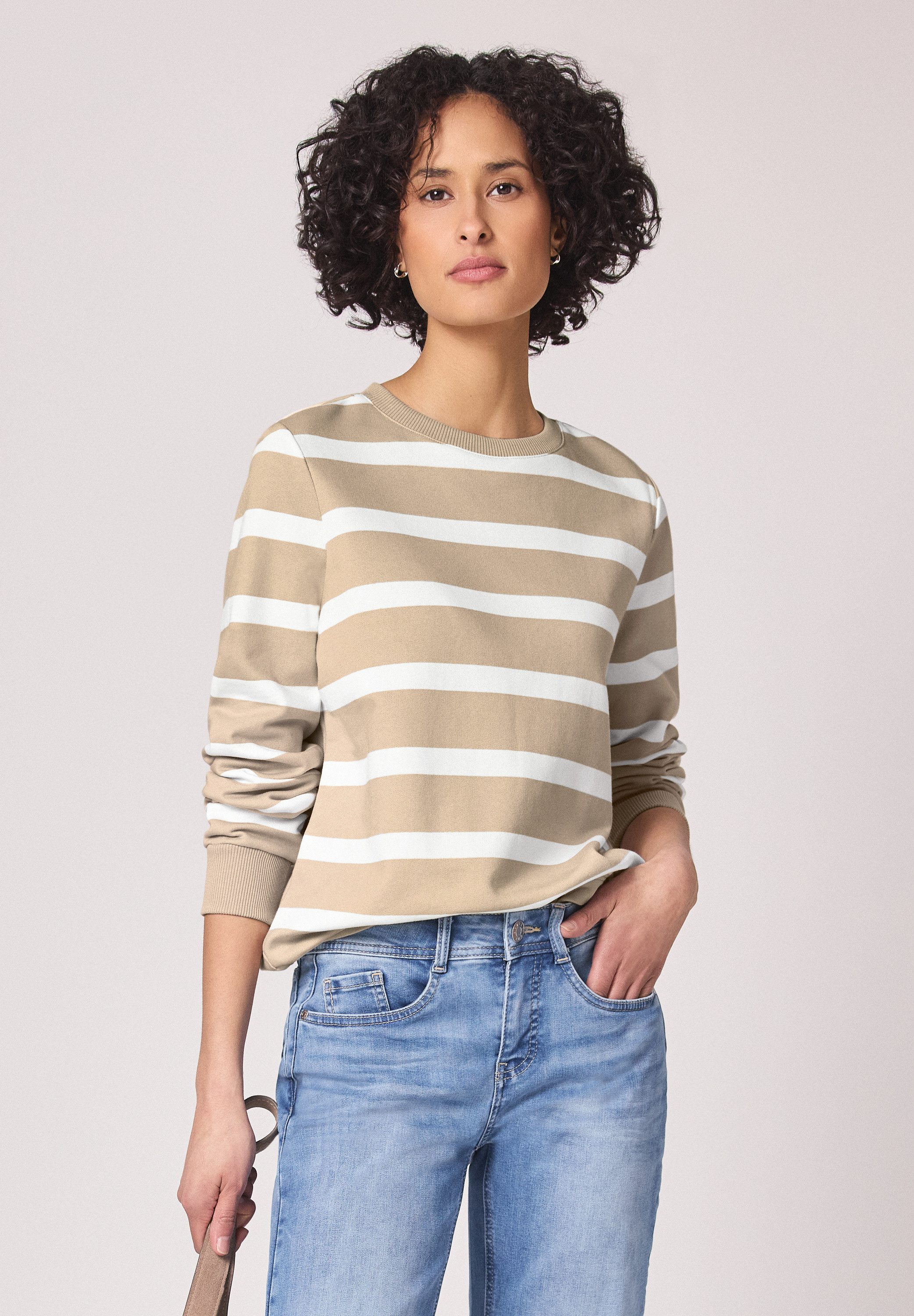 STREET ONE Sweatshirt im Streifen-Design