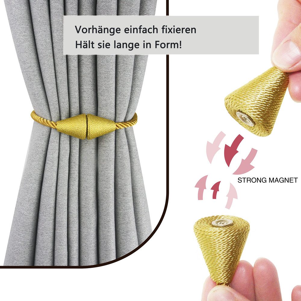 Coonoor Raffhalter Magnetische Vorhang Raffhalter Vorhang günstig online kaufen