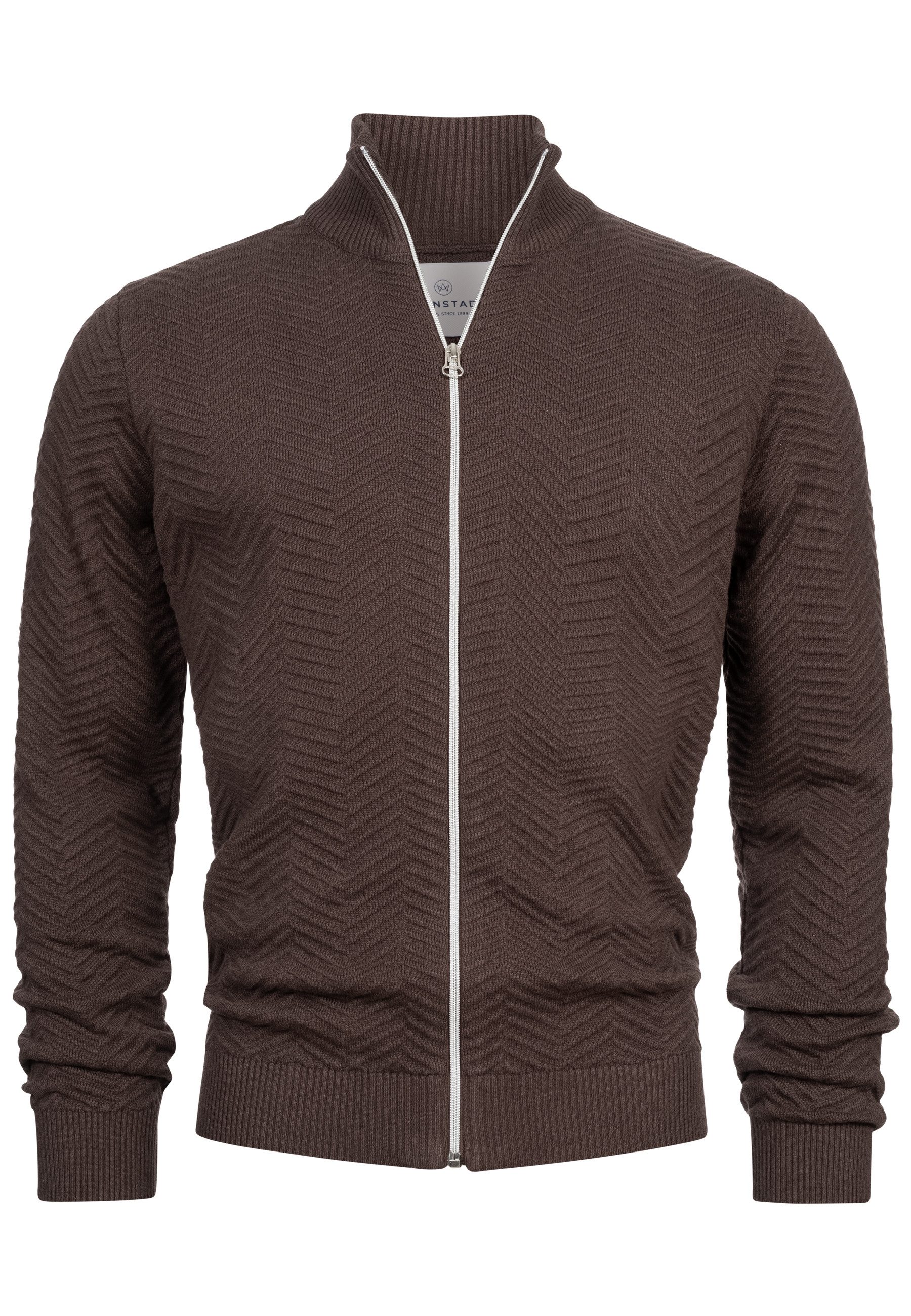 Kronstadt Strickjacke Herren KSCarlo Herrenstrickjacke Fein-Strickjacke mit günstig online kaufen
