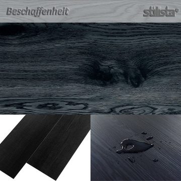 STILISTA Vinyllaminat Vinyllaminat Bodenbelag Holzoptik PVC Planken, Dielen, 5,07m² oder 20m², rutschfest, wasserfest, 15 Dekore