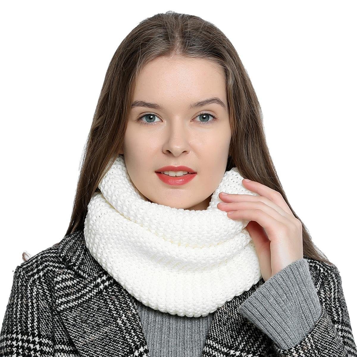 Schal Damen Winterschal Rundschal Schal, (1-St), Schlauchschal, warm und we günstig online kaufen