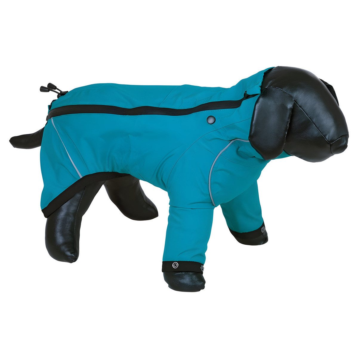 Hundeoverall Regenmantel Chuva petrol
