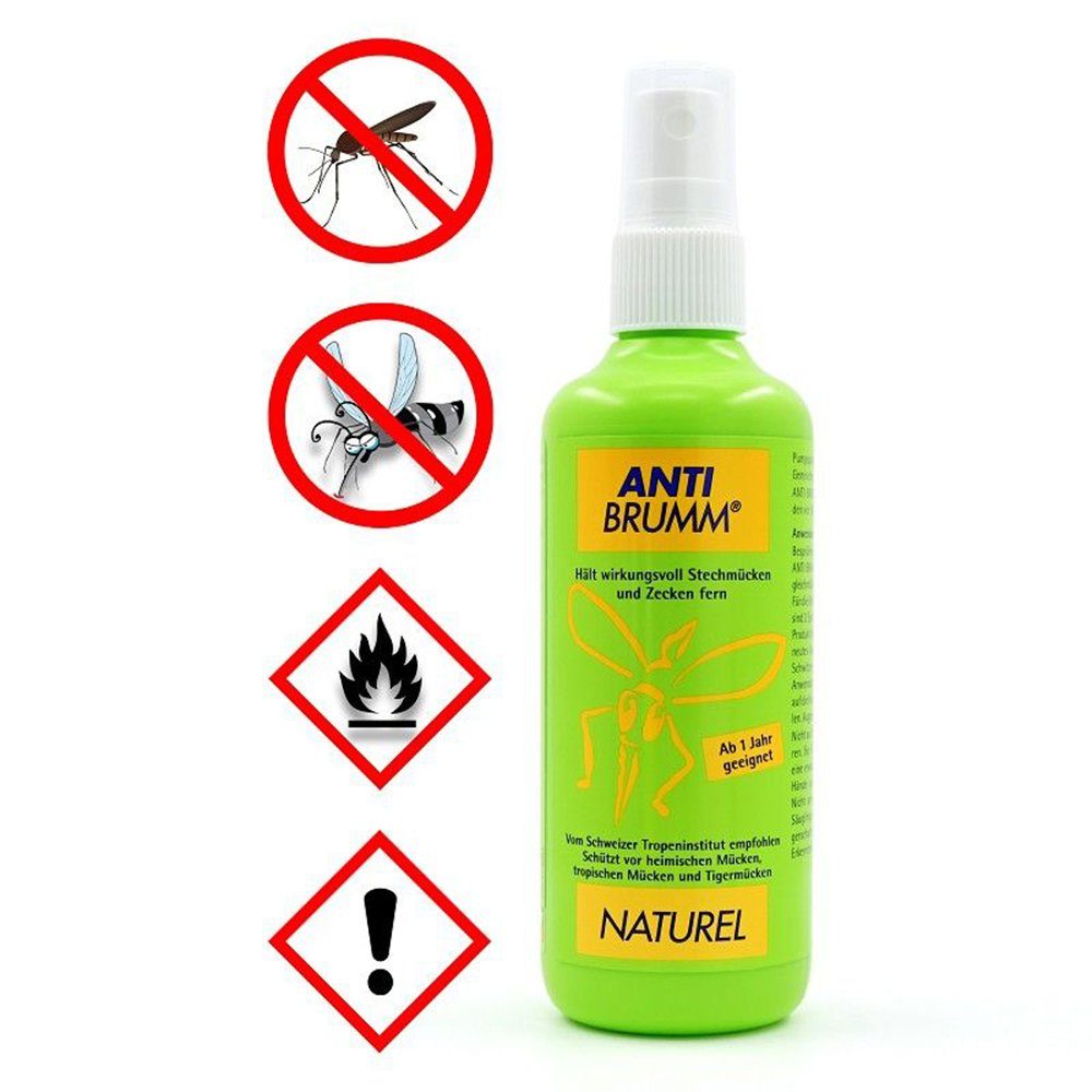 HERMES GmbH ANTI-BRUMM Arzneimittel ml Insektenspray Pumpzerstäuber, 150 Naturel