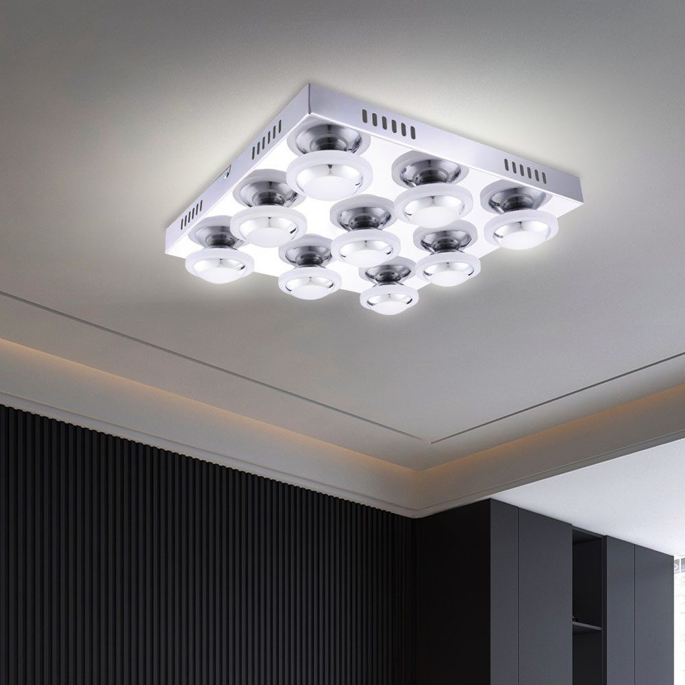 WOFI LED Deckenleuchte, LED-Leuchtmittel fest verbaut, Warmweiß, LED 40,5 Watt Decken Leuchte Metall Beleuchtung Leuchte Wofi