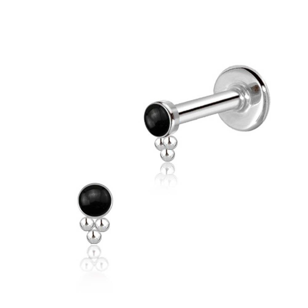 viva-adorno Piercing-Set 1,2mm Labret Lippen Piercing Tragus Helix Ohr Pier günstig online kaufen